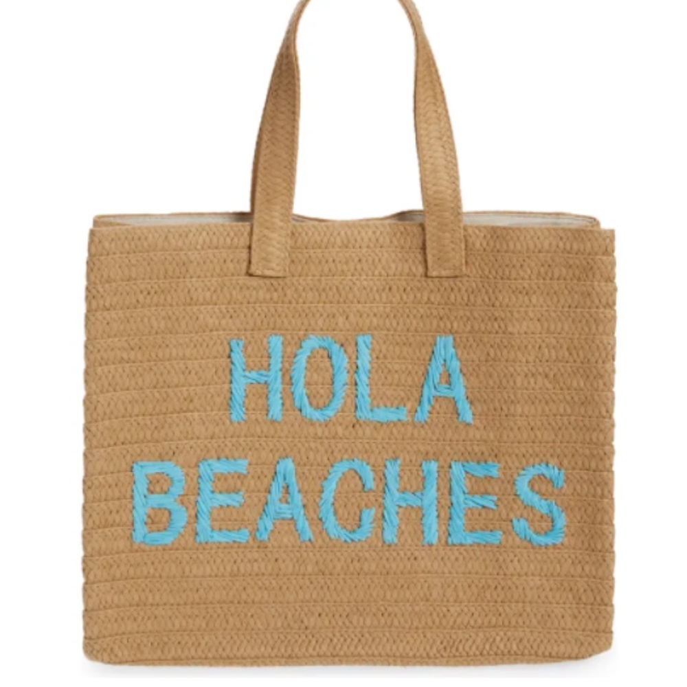 NWOT Nordstrom BTB Los Angeles Hola Beaches Straw Beach Tote